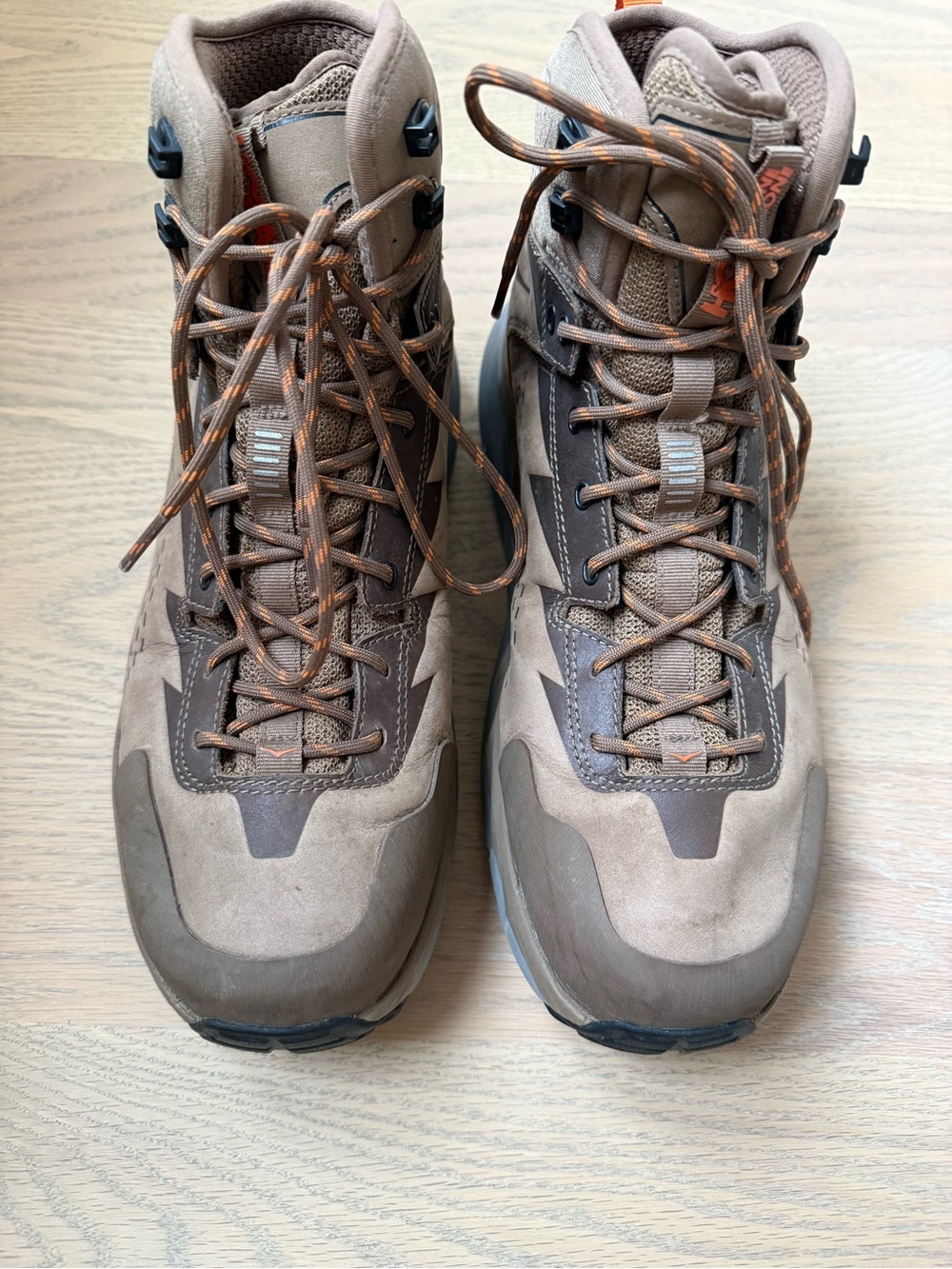 Hoka One One Brown and Tan Men's Hiking Boots